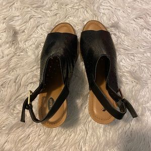 open toe clog